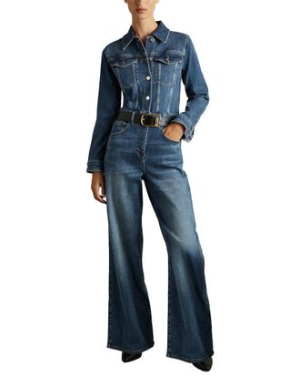 Reiss Celeste Relaxed Denim Jumpsuit
