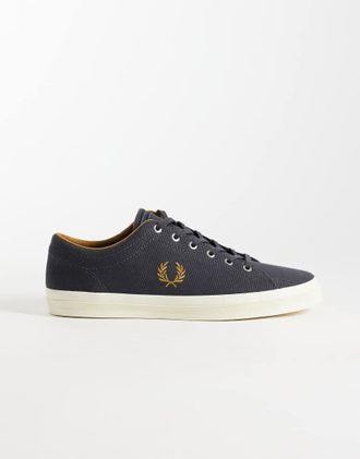 Fred Perry Baseline - Sneakers in tela grigie-Grigio