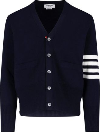 Thom Browne Cardigan In Lana Vergine 4 Bar