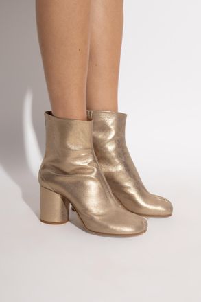 Maison Margiela Ankle Boots With Tabi Cut-out, Womens, Gold