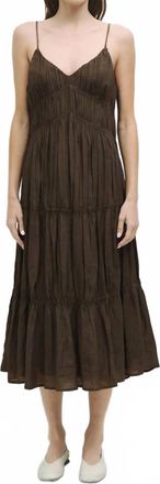 All : Row Kendra Dress In Cocoa Brown