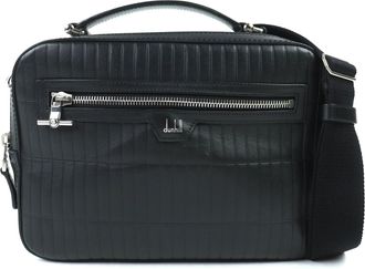 Dunhill Black Leather Shoulder Bag (Pre-Owned)