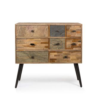 Mathi Design Ba&uacute;l de madera de teca recuperada