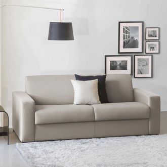 Dmora Talamo Italia - Sofa Cama Alexis, Gran Sof&aacute; De 2 Plazas, 100% Made In Italy, Sof&aacute; De Sal&oacute;n Con Apertura Giratoria, En Tela Acolchada, Con Reposabrazos