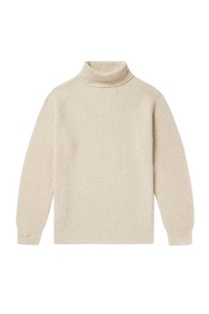 John Smedley Auckland Recycled-Cashmere and Wool-Blend Rollneck Sweater