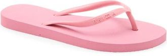 Arezzo Brizza Flip Flop in Coral at Nordstrom, Size X-Large