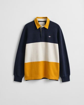 GANT Men Color Blocked Heavy Rugger (XXXL) EVENING BLUE