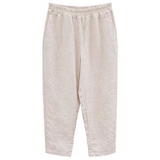 Mazine Straight Leg Linen Pants Freizeithose f&uuml;r Damen | grau