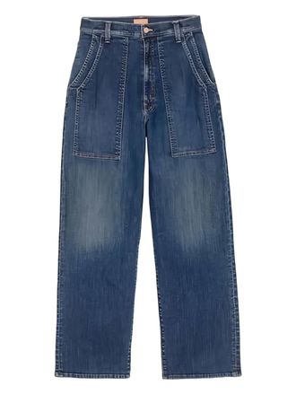 Mother utility-pocket jeans - women - Cotton/Polyester/Spandex/Elastane - 27 - Blue