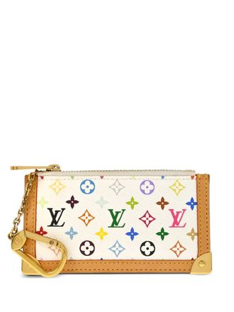 Louis Vuitton x Takashi Murakami 2006 Pochette Clés coin purse - women - Canvas/Leather - One Size - White