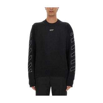 Off-white Sweatshirts, male, Black, Size: S Sweatshirt