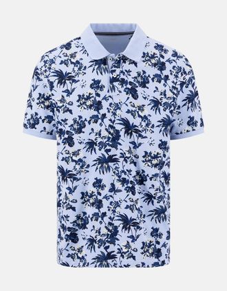 Fynch-Hatton Mens All Over Print Floral Polo Shirt New Breeze - Size: 40