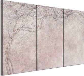OEM Cuadro Sobre Lienzo Italiano De 90 X 60 Cm, Tr&iacute;ptico - Estilo Shabby Chic - Fondos Y Estampados Cuadro Sobre Lienzo Italiano De 120 X 80 Cm, Tr&iacute;ptico 