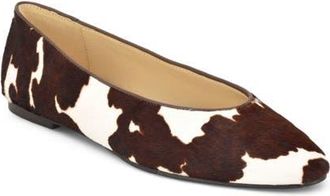 Nine West Valore Flat in Brown Calf Hair at Nordstrom, Size 10.5