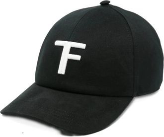 Tom Ford Canvas Cap - Heren - Petten - Zwart - M - Katoen - Accessoires
