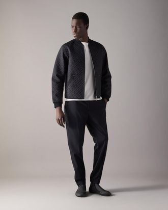 Moose Knuckles Mens Transit Liner Monogram Bomber Jacket