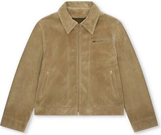 Fortela Rhode Suede Leather Jacket in Beige at Nordstrom, Size 46 Eu