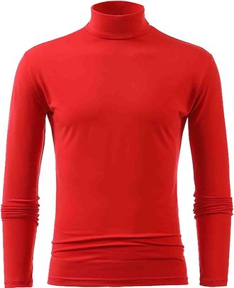 Generic Mens Jumpers Turtle Neck Ribbed Knitted Wool Fleece Jumper V Neck Long Sleeved Polo Vest Causal Slim Fit Cable Knit Winter Sweater Plain Golf Work Pul