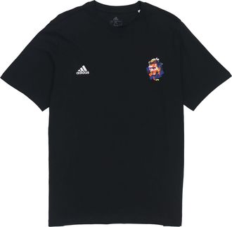 adidas Mens adidas Beckham G T Athleisure Casual Sports Alphabet Round Neck Short Sleeve David Beckham No. 23 Black T-Shirt HA0939