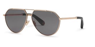 Philipp Plein SPP007V 302F Mens Sunglasses Gold Size 64