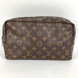Louis Vuitton Brown Monogram Clutch Bag Pouch (Pre-Owned)