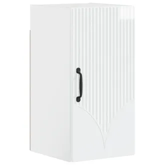 vidaXL Armario De Pared Para Ba&ntilde;o Hoorn Blanco Brillante Vidaxl