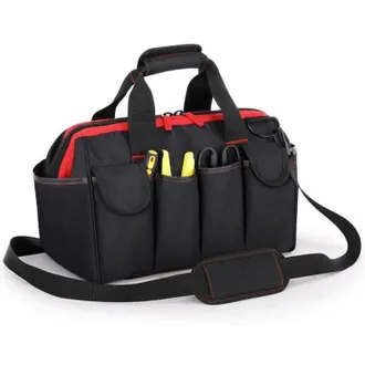 OEM Bolsa De Herramientas Impermeable De 16 Pulgadas, Bolsa De Transporte Resistente Con Correa De Hombro Ajustable Y Amplia Abertura, Organizador Para Co