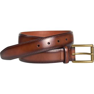 Johnston & Murphy Shadow Edge Belt in Brown at Nordstrom, Size 38