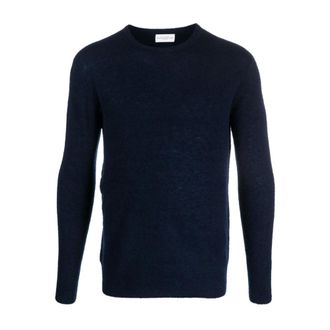 Ballantyne R Neck Pullover - Heren - Truien - Blauw - Maat: 2XL