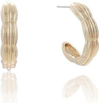 Ettika Ridge Hoop Earrings in Gold at Nordstrom Rack