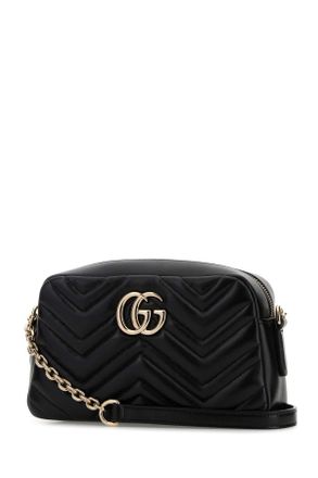 Gucci Womens Crossbody Bag Black Lamb