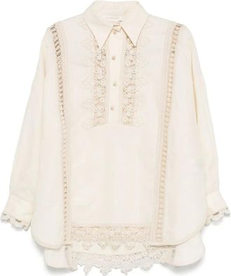 Zimmermann Blusa Illuminate - Toni neutri