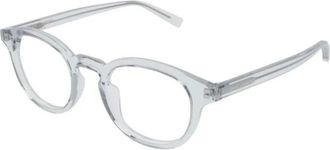 Saint Laurent Brillen - Heren - Accessoires - Grijs - Maat: 47 MM