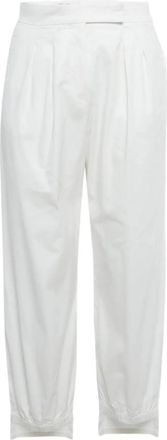 Max Mara Pantaloni con pieghe - Bianco