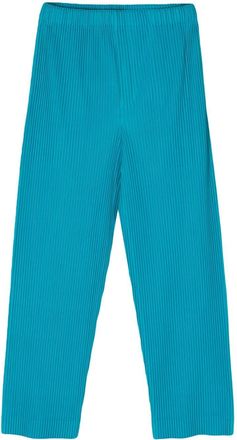 Homme Plissé Issey Miyake MC March pleated trousers - men - Polyester - 1 - Blue