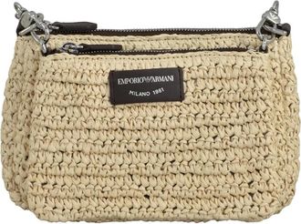 Emporio Armani Stijlvolle Tas van Alternatieve Vezels - Dames - Schoudertassen - Beige - ONE Size - Tassen