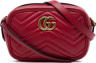 Gucci Pre-owned Gucci Mini GG Marmont Matelasse Calfskin Crossbody Ladies IZ3LIJC7IEJANTN0