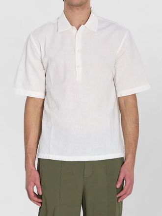 Barena crinkled cotton short-sleeve shirt