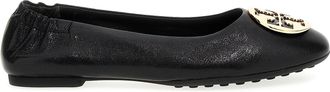 Tory Burch New Logo Flat Shoes Nero-Donna