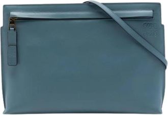 Loewe Pre-owned Crossbody Bag - Dames - Vintage Schoudertas - Blauw - ONE Size - Leer - Vintage