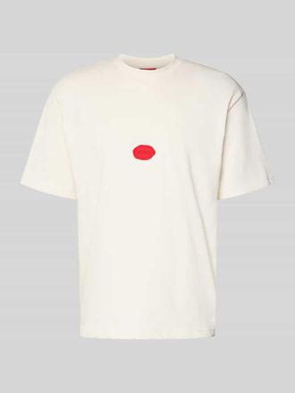 HUGO BOSS Relaxed Fit T-Shirt aus Baumwoll-Jersey Modell DIVIS in Weiss, Größe XXL