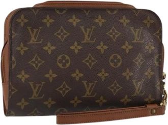Louis Vuitton Pre-owned Clutches, female, Brown, Size: ONE SIZE Pre-owned Canvas clutches