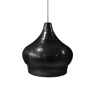 Tosel Suspensi&oacute;n campana metal negro D22 cm