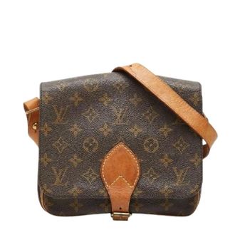 Louis Vuitton Pre-owned Cross Body Bags, female, Brown, Size: ONE SIZE Pre-owned Cartouchiere MM Monogram Shoulder Bag