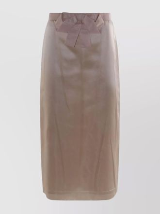 Valentino midi skirt with back slit and bow