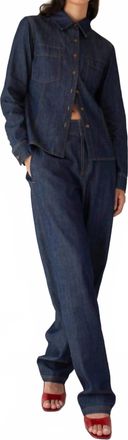 Paper Label Agathe Denim Pant In Indigo