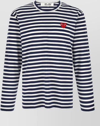 Comme Des Gar&ccedil;ons striped long-sleeve t-shirt