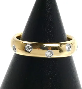 Tiffany & Co. Yellow Gold (18K) Platinum 950 Band Ring (Pre-Owned)