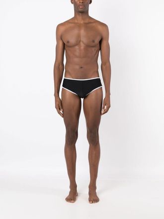 Amir Slama contrasting-trim swimming trunk - men - Polyamide/Elastane - GG - Black