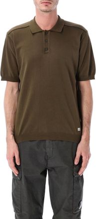 C.P. Company Olive Cotton Polo